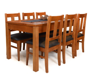 Mesa Euro + 6 Sillas Euro Inka