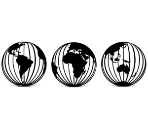 Cuadro Redondo Tríptico Mundos