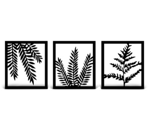 Cuadro Tríptico Plantas