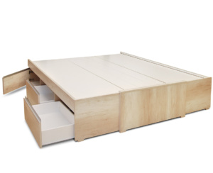 Base de cama extensible con cajones