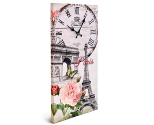 Cuadro Reloj Vertical Paris