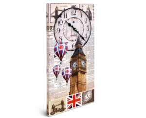 Cuadro Reloj Vertical Londres