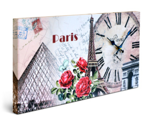 Cuadro Reloj Horizontal Paris