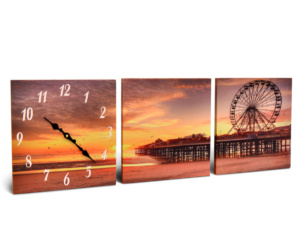 Cuadro Reloj Tríptico Chico Park