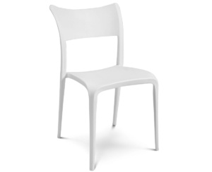 Silla Plástica Verona Apilable - Blanco