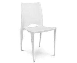 Silla Plástica Napoli Apilable - Blanco