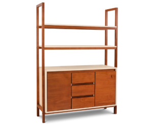 Vajillero Bakú Alto Puertas de Madera