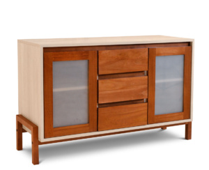 Vajillero Bakú Bajo Puertas con Vidrio