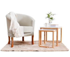 Sillón Shey + Mesa Laia + Alfombra