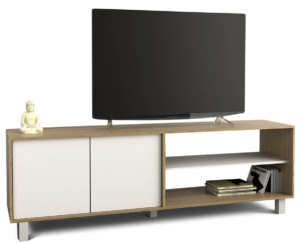 Mesa de TV Rack con 2 puertas