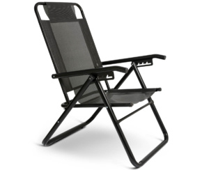 Reposera Plegable 5 Posiciones Aluminio Black