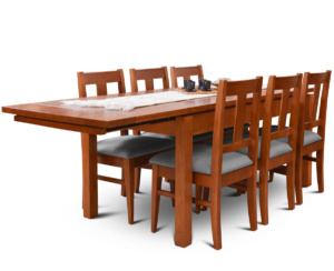 Mesa Euro Extensible + 6 Sillas Euro Shot