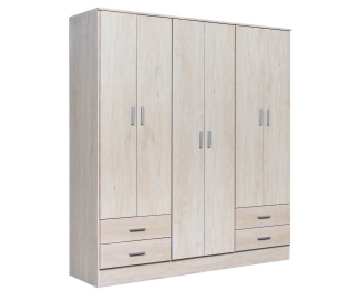 Placard Tana Eco 6 puertas 4 cajones