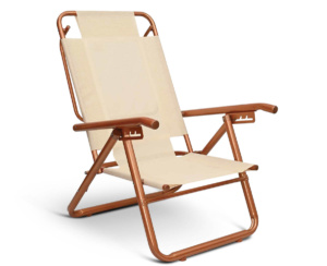 Reposera Playera Plegable 5 Posiciones Aluminio