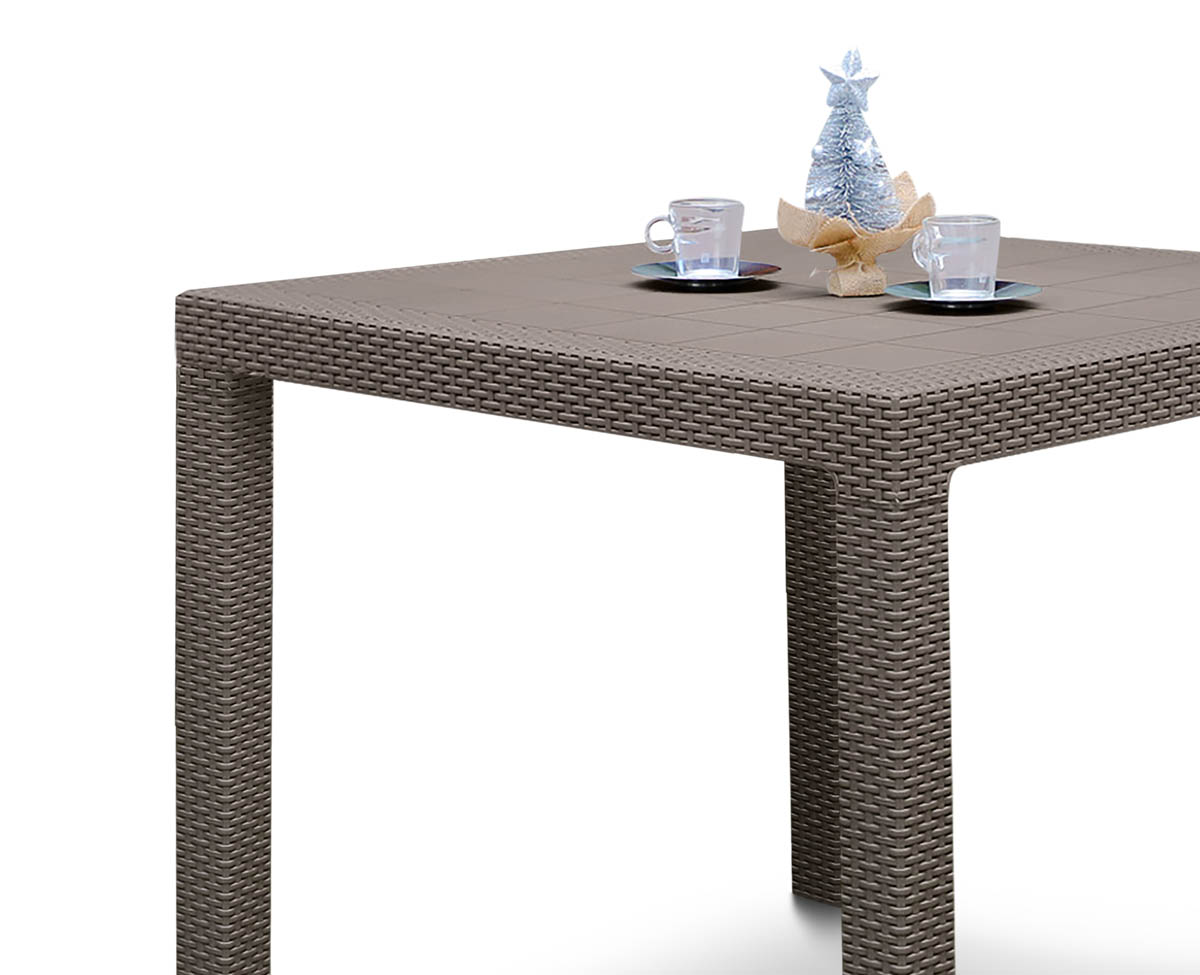 Mesa Fidji Ratán Cuadrada Espácity