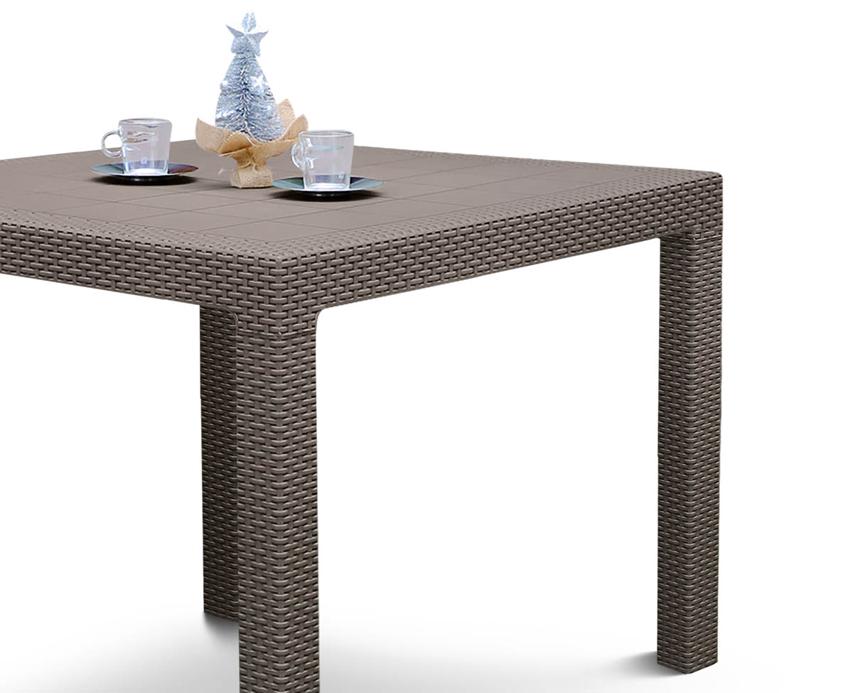 Mesa Fidji Ratán Cuadrada Espácity