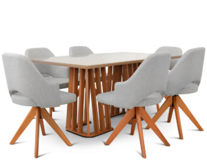 Mesa Alteia + 6 Sillas Siena