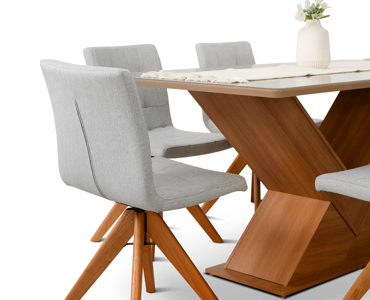 Mesa de Comedor Amora 6 Sillas Nice Espácity