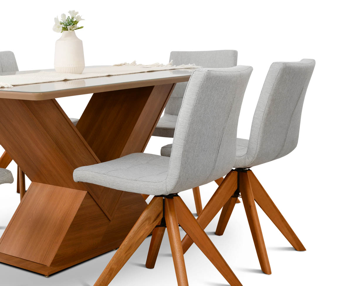 Mesa de Comedor Amora 6 Sillas Nice Espácity