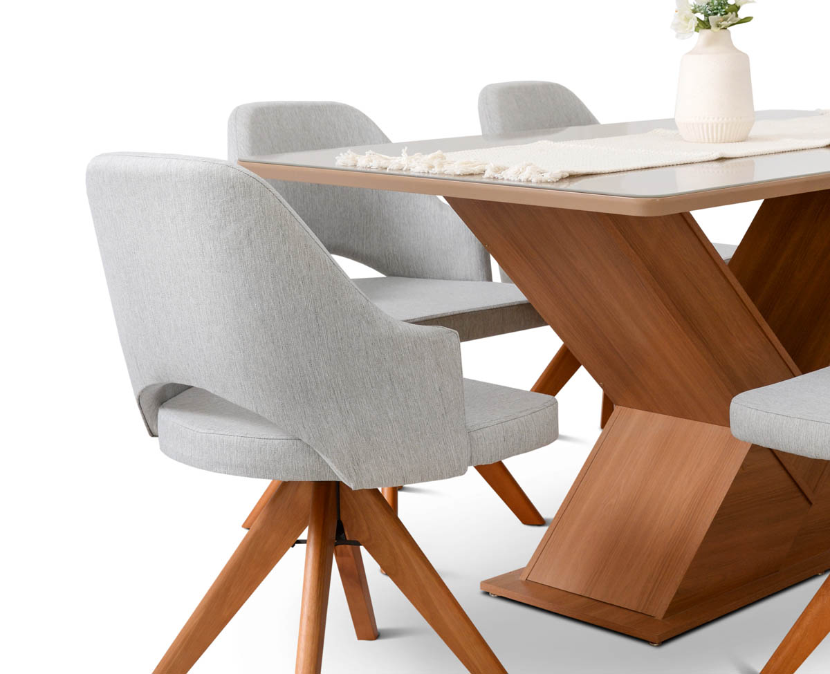 Mesa de Comedor Amora 6 Sillas Siena Espácity