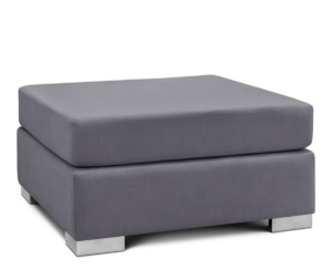 Banqueta Cuadrada con almohadón Virginia Sunny - Onyx