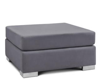Banqueta Cuadrada con almohadón Virginia Sunny - Onyx
