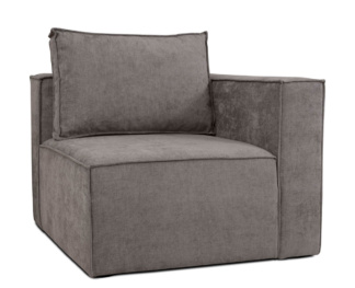 Módulo 1 Cuerpo Sillón Toronto con Apoyabrazos Million - Stone