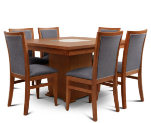 Mesa Euro Base Central + 6 Sillas Murcia