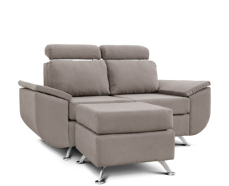 Sillón Berlín 2 Cuerpos + Banqueta Berlín Sunny