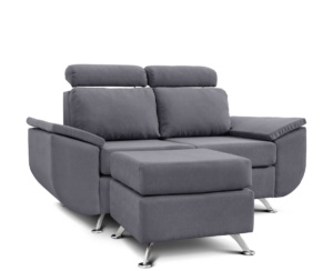 Sillón Berlín 2 Cuerpos + Banqueta Berlín Sunny