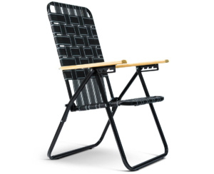 Reposera Plegable 5 Posiciones Caño Acero