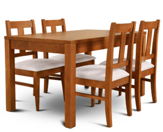 Mesa Euro Rectangular con 4 Sillas Euro Shot