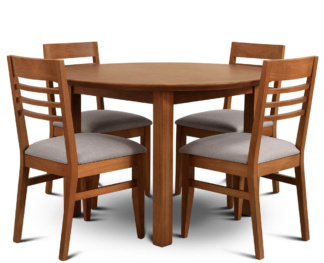 Mesa Redonda con 4 Sillas Konci Aspen