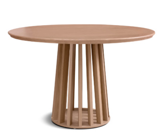 Mesa Redonda Base Varillada - Abedul