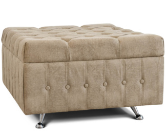 Banqueta Cuadrada Chesterfield Cuerotex