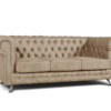 Sillón Chesterfield 3 Cuerpos Cuerotex Espácity