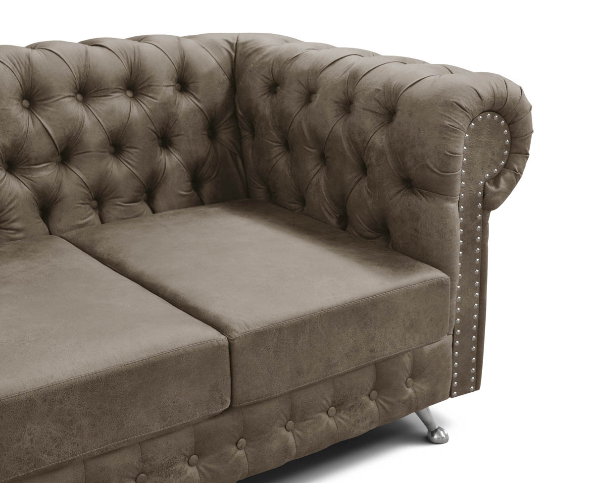 Sillón Chesterfield 3 Cuerpos Cuerotex Espácity