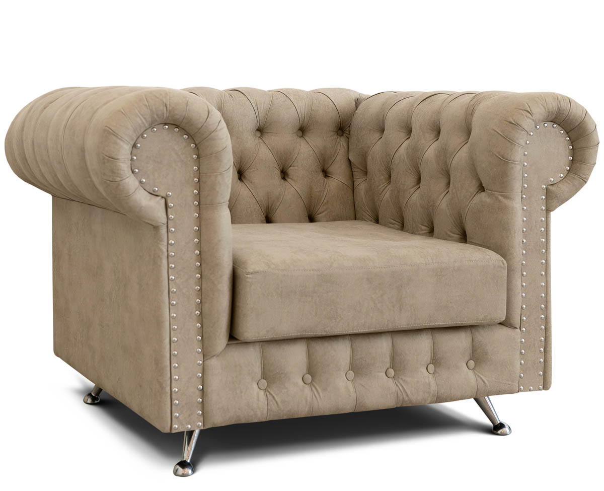 Sillón Chesterfield 1 Cuerpo Cuerotex Espácity