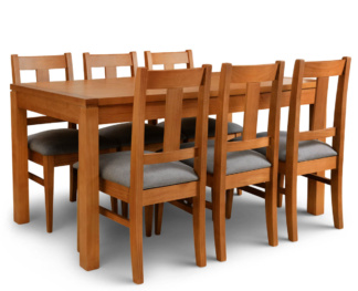 Mesa Euro Extensible 120 con 6 Sillas Euro Shot