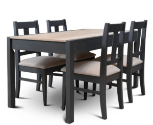Mesa Xanaes Rectangular + 4 Sillas Euro Shot