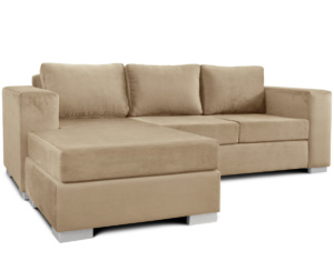 Sillón Virginia Chaise Long con banqueta Pana
